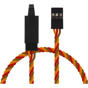 RC vybavení Prodlužovací kabel kroucený 60cm JR s pojistkou (PVC)