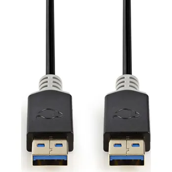 Datový kabel Nedis CCBW61000AT20 propojovací kabel zástrčka USB 3.0 A - zástrčka USB 3.0 A, 2 m
