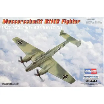 Plastikový model Plastikový model letadla Hobby Boss 80292 Messerschmitt Bf110 Fighter 1:72