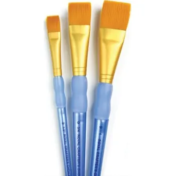 Umělecký štětec Royal & Langnickel Sada štětců GOLD TAKLON, 3ks (ploché č.1/2",3/4",1")