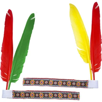 Karnevalový doplněk Pestrá indiánská čelenka