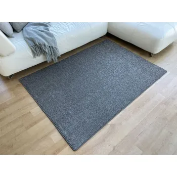 Koberec Kusový koberec Capri šedý - 1 m2 s obšitím CAPRI šedý