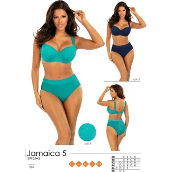 Oblečení a móda Dámské dvoudílné plavky S995JA5 2 Jamaica 5 tmavě modrá - Self 40F tm.Modrá