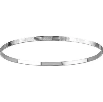 Náramek Dámský stříbrný kruhový náramek Natches ručně rytý SILVEGOB60001B