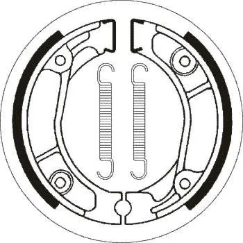 Brzda pro motocykl Brzdové pakny MR3 zadní HONDA CRF 150 F (03-05) rok 03-09