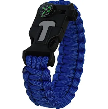 Náramek Paracord náramek 5v1 modrý GT-550 Skladem v ČR