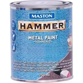 Lak na dřevo Maston Paint Hammer Hammered Red 2,5l nátěr na rezavé i nové kovové povrchy