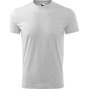 Pánské tričko Heavy tričko unisex L světle šedý melír