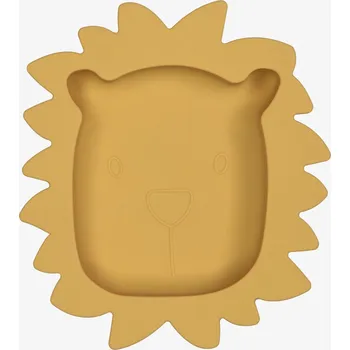 dětská jídelní sada TRYCO Silikonový talířek Lion, Honey Gold