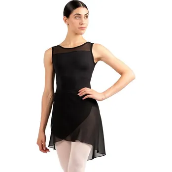 Dívčí sukně Rumpf,Šifonová zavinovací sukně R3050, černá 116-134