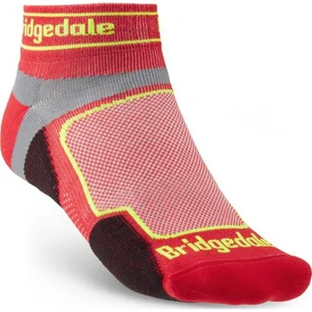 Pánské ponožky Pánské běžecké ponožky Bridgedale Trail Run Ultra Light T2 Coolmax Sport Low red - M (6-8,5) / EU 40-43 / 24,5-27 cm