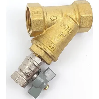Filtrace vody Mosazný Y filtr s odkalením 1"