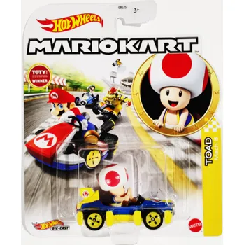 auto na autodráhu Hot Wheels Mario Kart Toad Mach 8