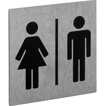 Walteco Symbol "ŽENY/MUŽI", 120x120mm, nerez, samolepka