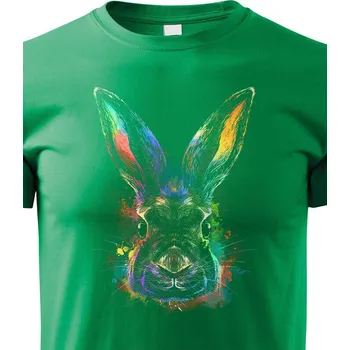 Chlapecké tričko Dětské tričko Duhový králík, Barva Zelená, Velikost 146 cm/10 roků, Canvas Dětské tričko Bezvatriko.cz 1680