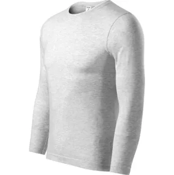Pánské tričko Progress LS tričko unisex S světle šedý melír