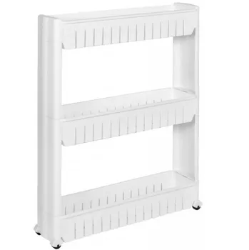 regál Regál na kolečkách Kamos bílý