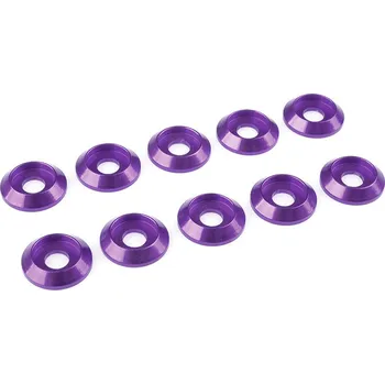 RC náhradní díl Podložka pro půlk. hlavu M4/12mm hliník fialová (10)
