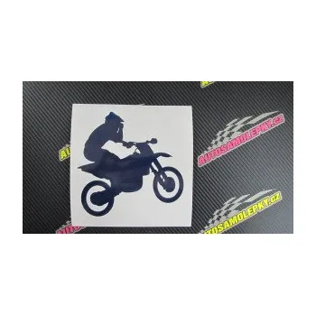 Samolepící dekorace SAMOLEPKA Motorka 027 pravá motokros (17 - šedá) NA AUTO, NÁLEPKA, FÓLIE, POLEP, TUNING, VLASTNÍ TEXT, TISK, AUTOSAMOLEPKY.cz, POLEPY, OBRÁZEK, LOGO, SAMOLEPKY