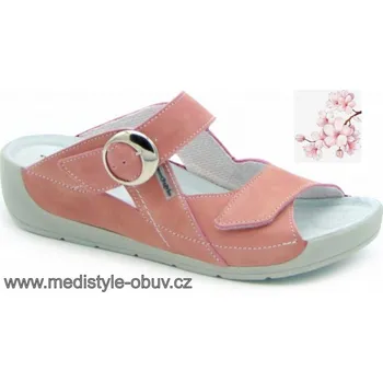 Dámská zdravotní obuv MEDISTYLE HERMÍNA 2H-B15/2 zdravotní pantofel RŮŽOVÝ, tmavě růžová - 42