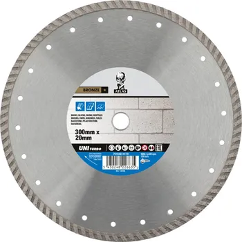 Řezný kotouč Diamantový kotouč ATLAS UNIVERSAL TURBO 300x3,8x20