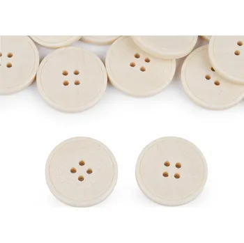 Knoflík Knoflík laser velikost 40", 44", barva 5 (44") krémová světlá