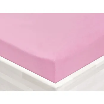 Prostěradlo Jersey napínací prostěradlo JR-008 Růžová lila 200 x 200 - výška 20 cm