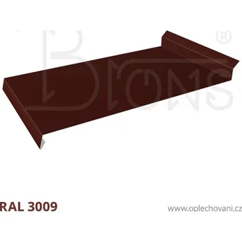 Střešní lemovaní Oplechování říms rš 400 červenohnědá
