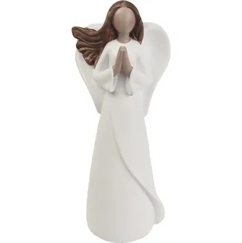 Anděl s hnědými vlásky modlící