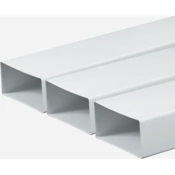 Domácí ventilátor Den Braven Kanál plochý plastový Barva: Bílá, Varianta: Kanál plochý, 150 mm x 75 mm x 500 mm, plastový, materiál: plast