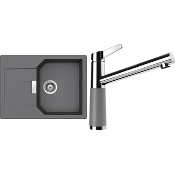 Kuchyňský dřez Set Schock S19-6 (dřez Manhattan D-100S Croma + baterie SC-510 Croma)