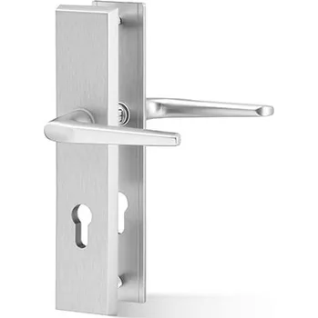 Dveřní kování ACT servis - Atlas Provedení: PZ (klika/klika), Povrch: F1 - stříbrný elox, Rozteč: 90 mm