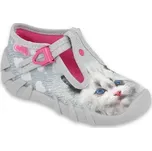 Befado 110P416 bačkůrky s kočičkou pro holčičku velikost 21