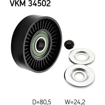 Vratná/vodicí kladka, klínový žebrový řemen SKF VKM 34502