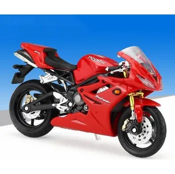 autíčko Model motorky Triumph Daytona 675 (červená) 1:18