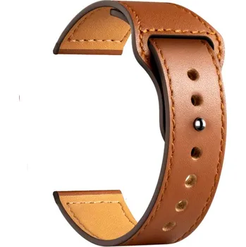 Příslušenství k chytrým hodinkám Madvell Kožený řemínek světle hnědá 20mm