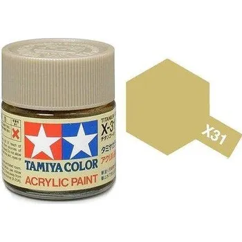 Akrylová barva Tamiya X-31 Titanium Gold 10ml