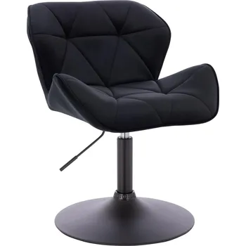Křeslo Otočné křeslo Horten velur černé