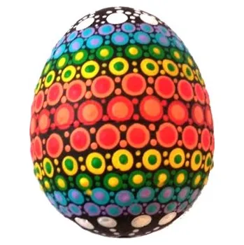 Velikonoční dekorace Velikonoční kraslice polystyren, multicolor 7cm