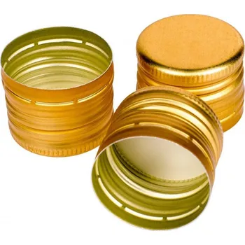 Zátka/uzávěr na láhev, zlatý 31,5/24 mm,sada 6ks