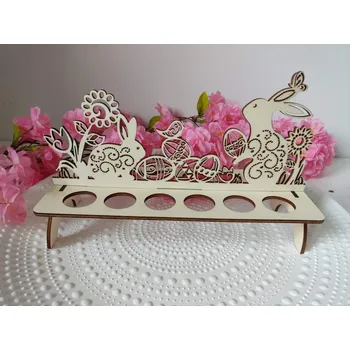 Velikonoční dekorace Stojan na vajíčka se zajíčky