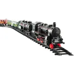 Vlak + 3 vagóny s kolejemi 24ks plast na baterie se světlem se zvukem