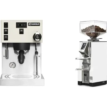 Kávovar Rancilio Silvia PRO X, white + Eureka Mignon Libra, CR white