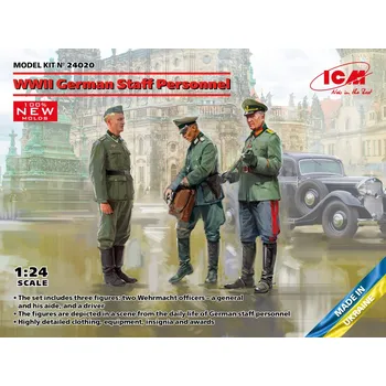 Modelářství 1/24 German Staff Personnel WWII (3 fig.)