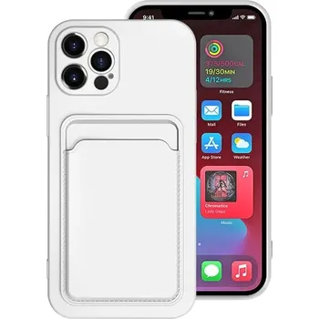 Pouzdro na mobilní telefon Barevný silikonový obal s peněženkou pro iPhone 13 mini Barva: Bílá