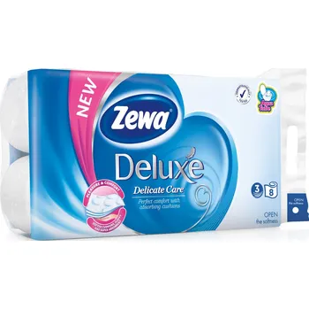 Toaletní papír Zewa Deluxe Delicate Care toaletní papír 3 vrstvý 8ks
