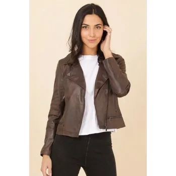 Dámská casual bunda Bunda křivák 18165 Laura Jo Paris barva: hnědá , velikost: L