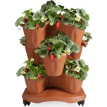 Květinová kaskáda TRIFOGLIO na kolečkách teracota