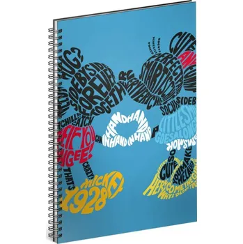 Blok A4, spirála, linkovaný, Mickey Kiss