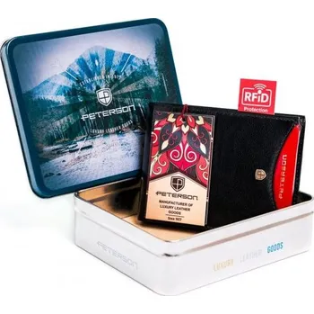 Peněženka Peněženka Peterson PTN 304.01 2-1-1 - černá + červená